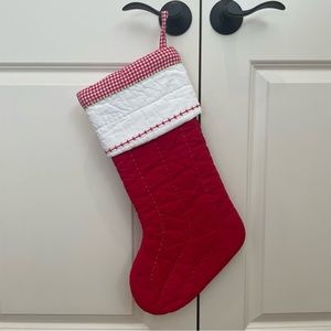 Pottery Barn Kids Gingham Stocking